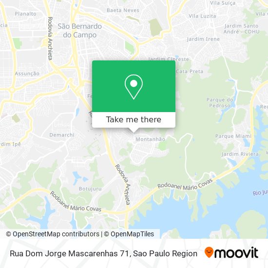 Mapa Rua Dom Jorge Mascarenhas 71