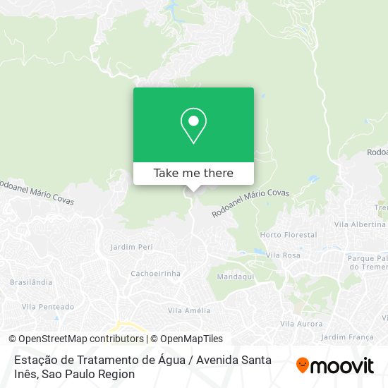 Estação de Tratamento de Água / Avenida Santa Inês map