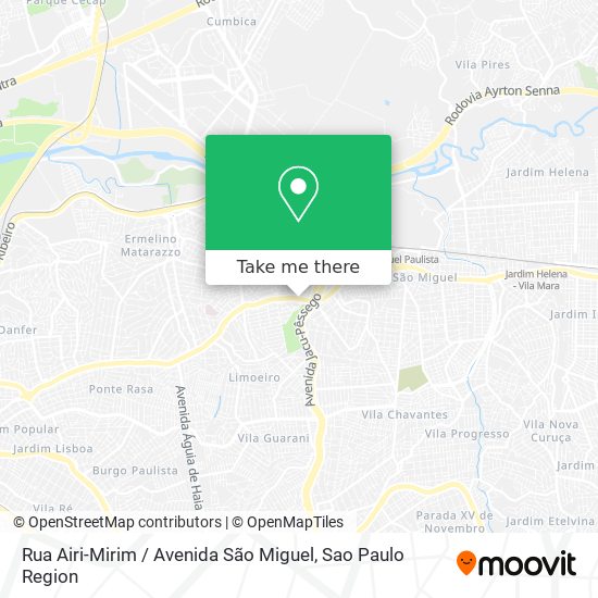 Rua Airi-Mirim / Avenida São Miguel map