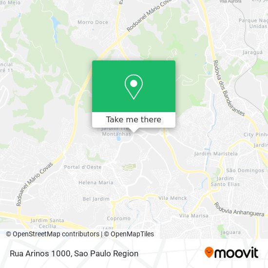 Mapa Rua Arinos 1000