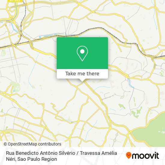 Mapa Rua Benedicto Antônio Silvério / Travessa Amélia Néri