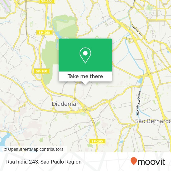 Mapa Rua India 243