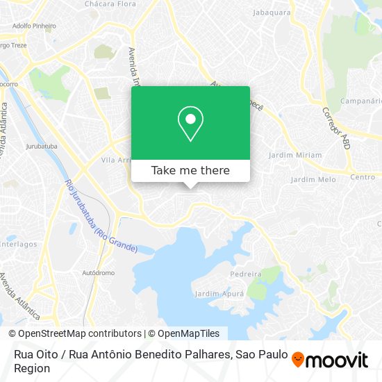 Mapa Rua Oito / Rua Antônio Benedito Palhares