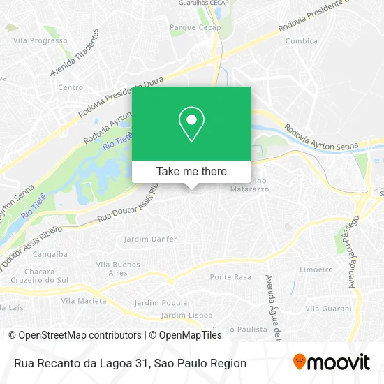 Rua Recanto da Lagoa 31 map
