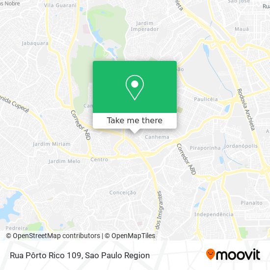 Rua Pôrto Rico 109 map