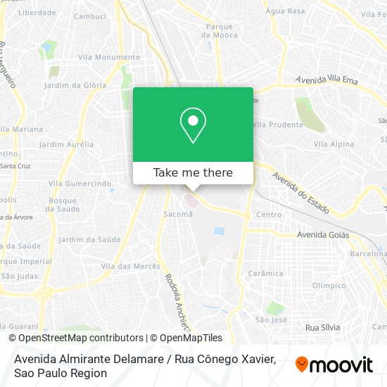 Avenida Almirante Delamare / Rua Cônego Xavier map