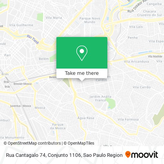 Rua Cantagalo 74, Conjunto 1106 map