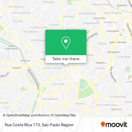 Mapa Rua Costa Rica 173
