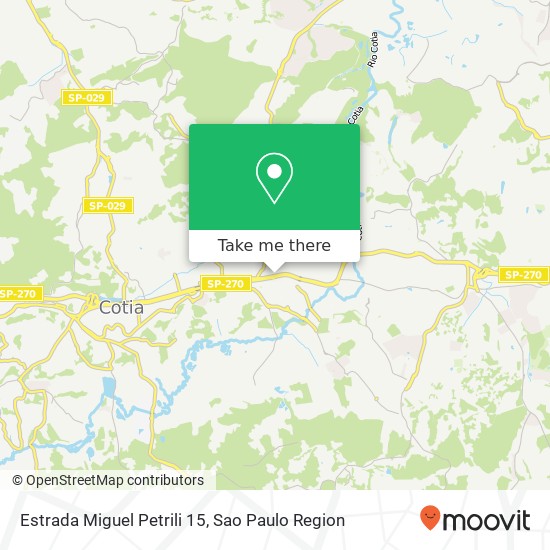 Mapa Estrada Miguel Petrili 15