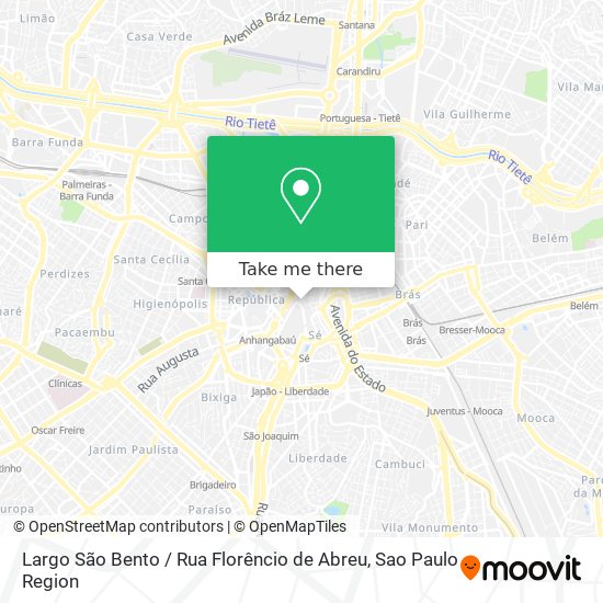 Largo São Bento / Rua Florêncio de Abreu map