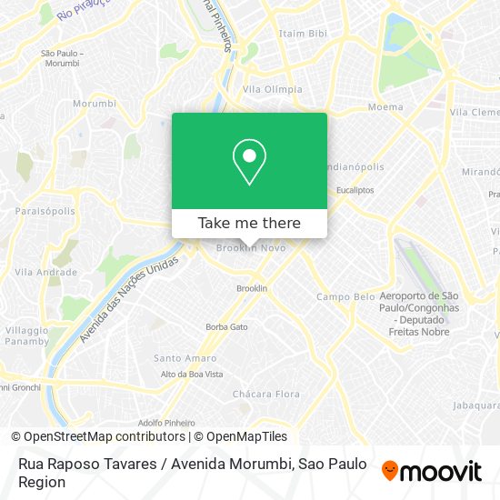 Rua Raposo Tavares / Avenida Morumbi map