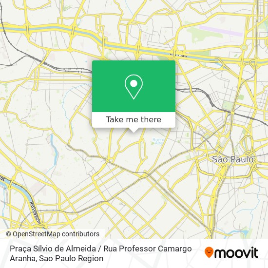 Praça Sílvio de Almeida / Rua Professor Camargo Aranha map