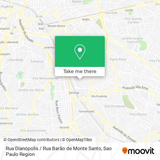 Rua Dianópolis / Rua Barão de Monte Santo map