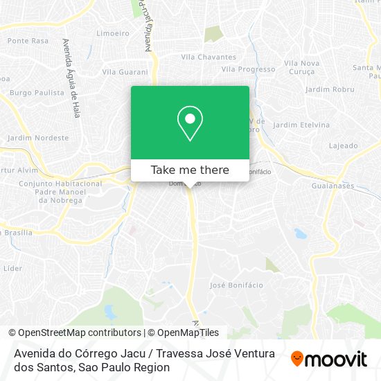 Avenida do Córrego Jacu / Travessa José Ventura dos Santos map