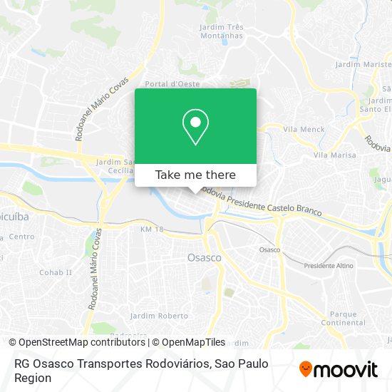 RG Osasco Transportes Rodoviários map
