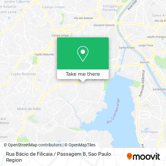 Rua Bácio de Filicaia / Passagem B map