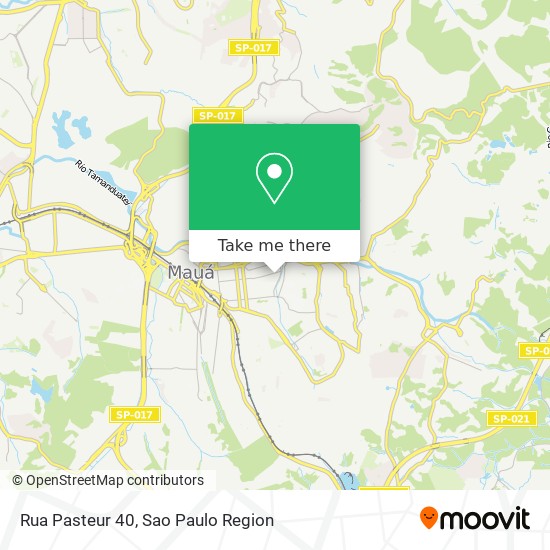 Rua Pasteur 40 map
