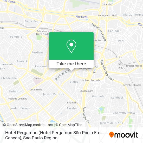 Hotel Pergamon (Hotel Pergamon São Paulo Frei Caneca) map