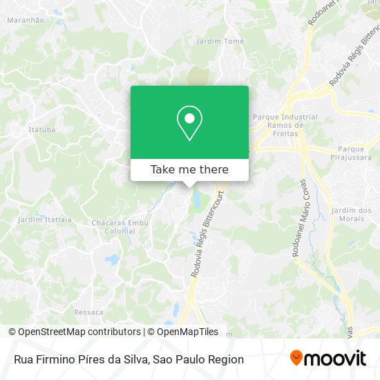 Mapa Rua Firmino Píres da Silva