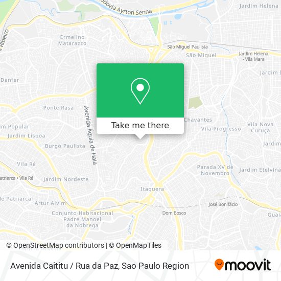 Mapa Avenida Caititu / Rua da Paz