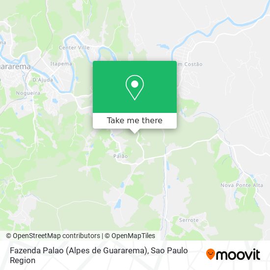 Mapa Fazenda Palao (Alpes de Guararema)