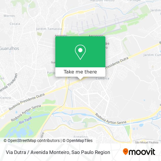 Via Dutra / Avenida Monteiro map