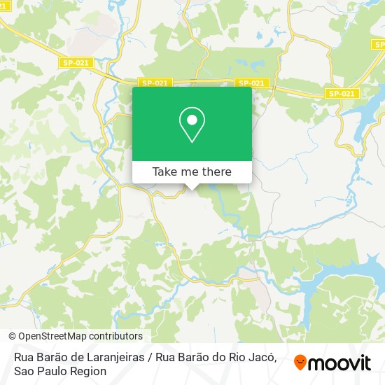 Mapa Rua Barão de Laranjeiras / Rua Barão do Rio Jacó