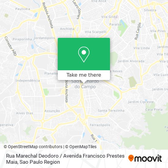 Rua Marechal Deodoro / Avenida Francisco Prestes Maia map
