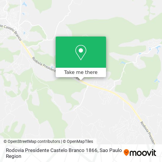 Rodovia Presidente Castelo Branco 1866 map