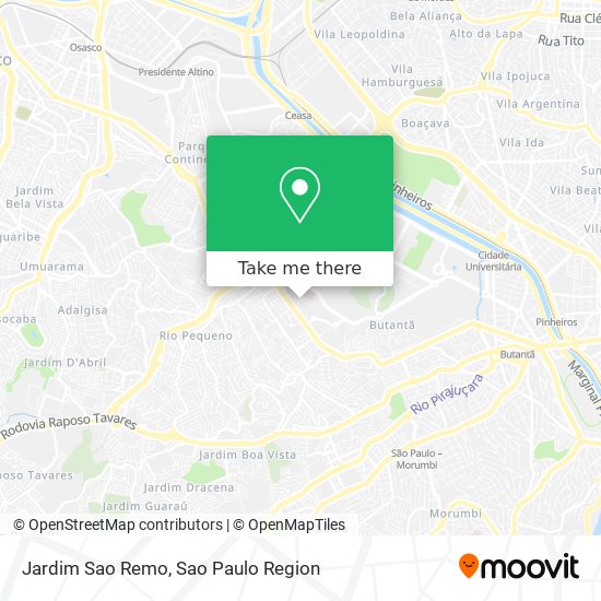 Mapa Jardim Sao Remo