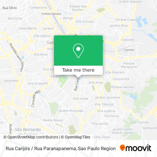 Rua Carijós / Rua Paranapanema map