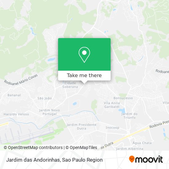 Mapa Jardim das Andorinhas