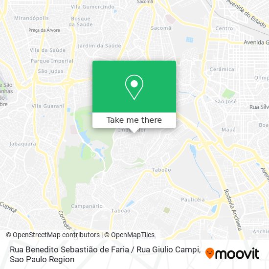 Rua Benedito Sebastião de Faria / Rua Giulio Campi map