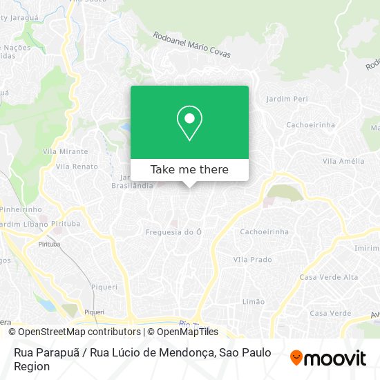 Rua Parapuã / Rua Lúcio de Mendonça map