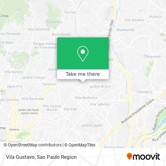 Vila Gustavo map