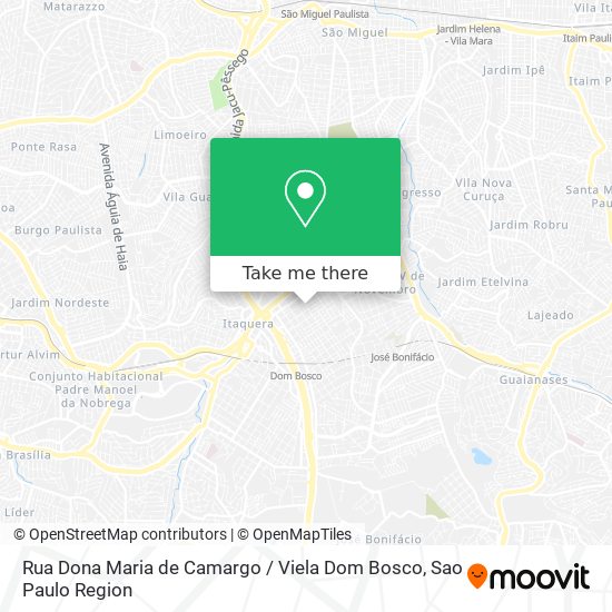 Rua Dona Maria de Camargo / Viela Dom Bosco map