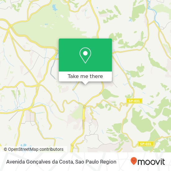 Mapa Avenida Gonçalves da Costa