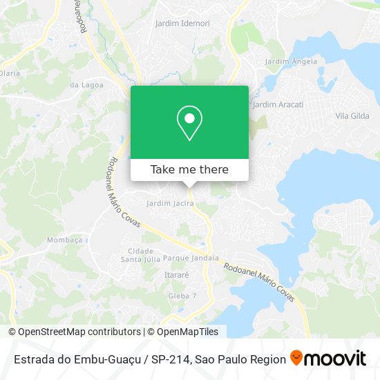 Mapa Estrada do Embu-Guaçu / SP-214