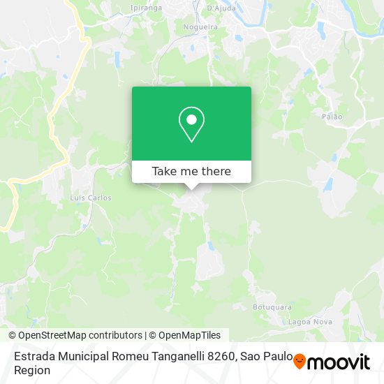 Mapa Estrada Municipal Romeu Tanganelli 8260