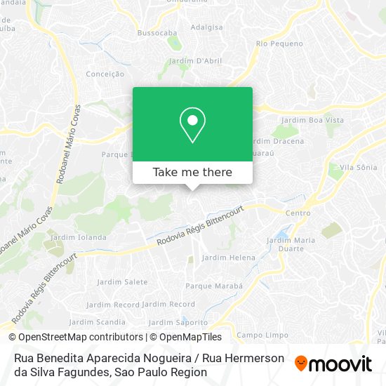 Rua Benedita Aparecida Nogueira / Rua Hermerson da Silva Fagundes map