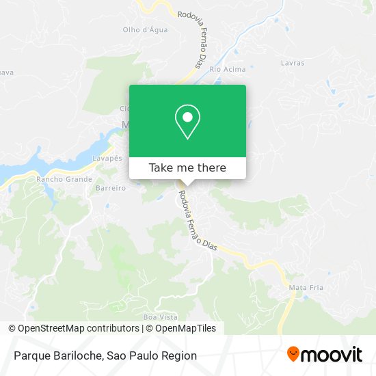 Parque Bariloche map