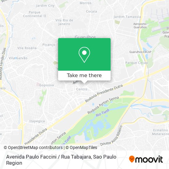 Avenida Paulo Faccini / Rua Tabajara map