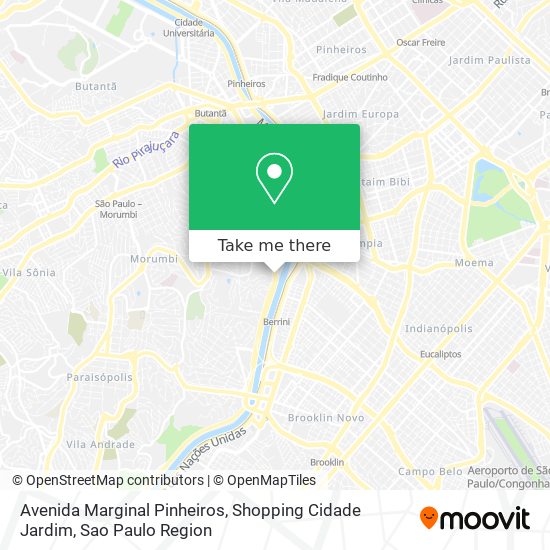 Avenida Marginal Pinheiros, Shopping Cidade Jardim map