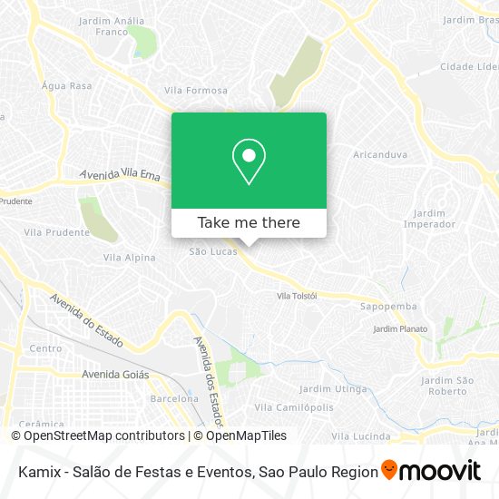 Mapa Kamix - Salão de Festas e Eventos