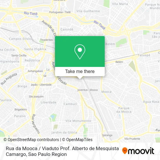 Rua da Mooca / Viaduto Prof. Alberto de Mesquista Camargo map