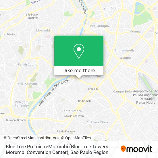 Mapa Blue Tree Premium-Morumbi (Blue Tree Towers Morumbi Convention Center)