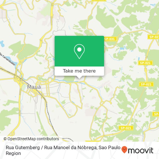 Mapa Rua Gutemberg / Rua Manoel da Nóbrega