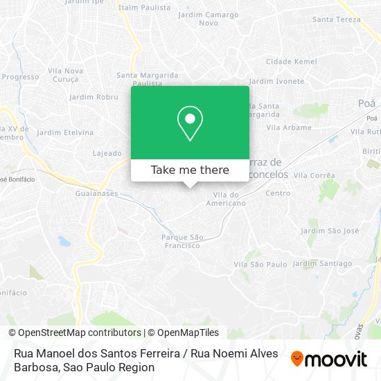Rua Manoel dos Santos Ferreira / Rua Noemi Alves Barbosa map