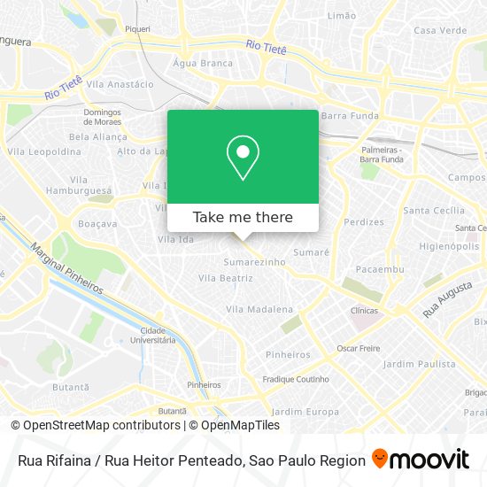 Rua Rifaina / Rua Heitor Penteado map