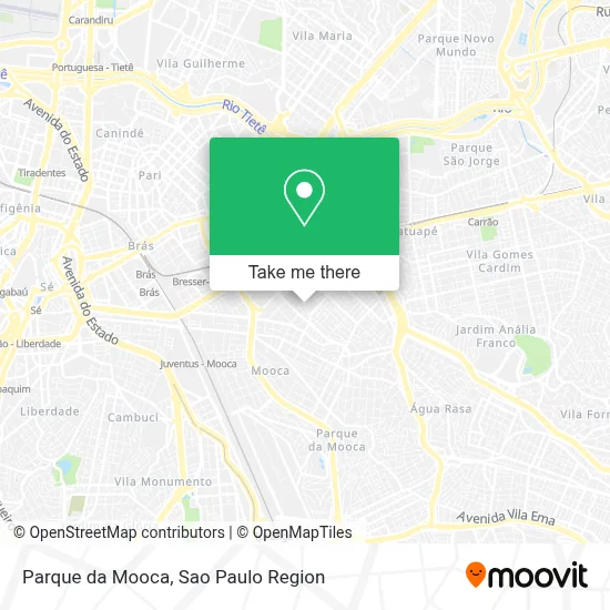 Parque da Mooca map